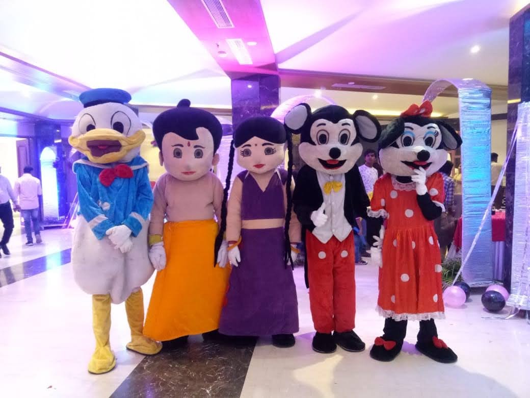 mascot on rent for kids birthday party